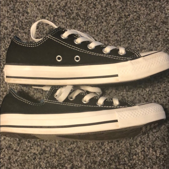 Black/Blue Converse All Star Unisex  Low Top Shoes - Picture 12 of 13